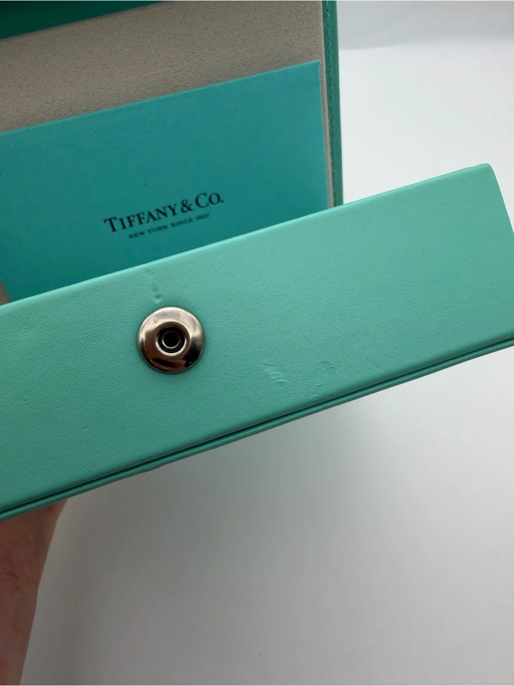 Tiffany & Co. New Small Leather Travel Jewelry Box